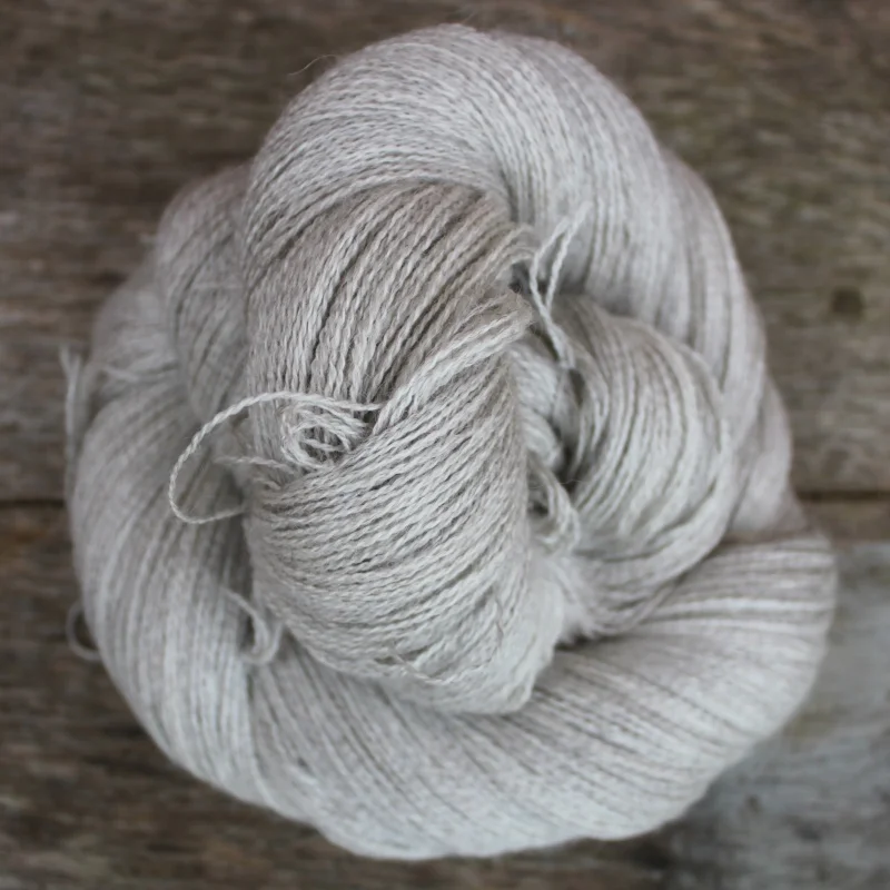 Type 49037: 70% Grey Baby Alpaca, 20% Silk, 10% Cashmere.