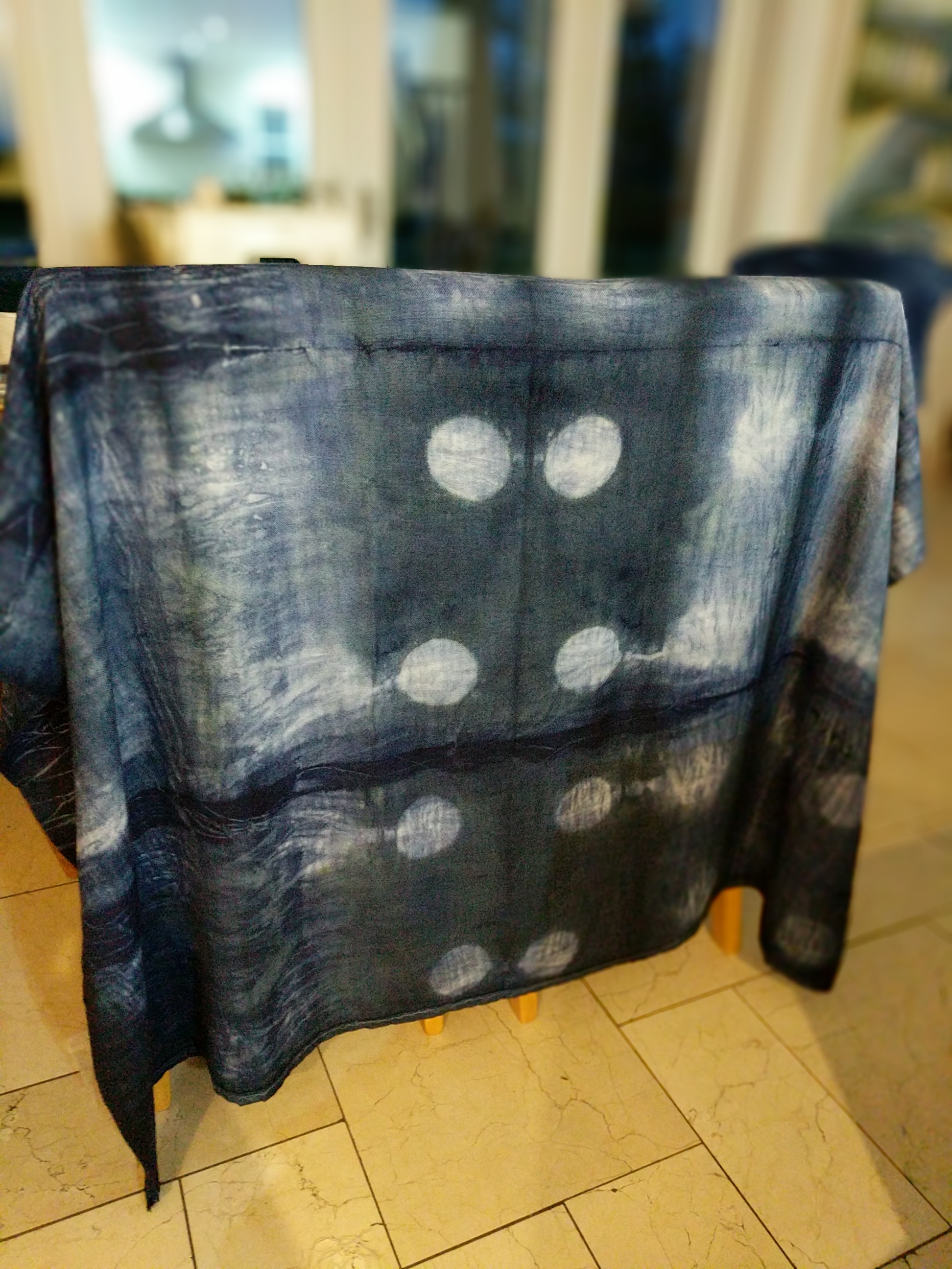 The resulting fabric is now ready to embroider