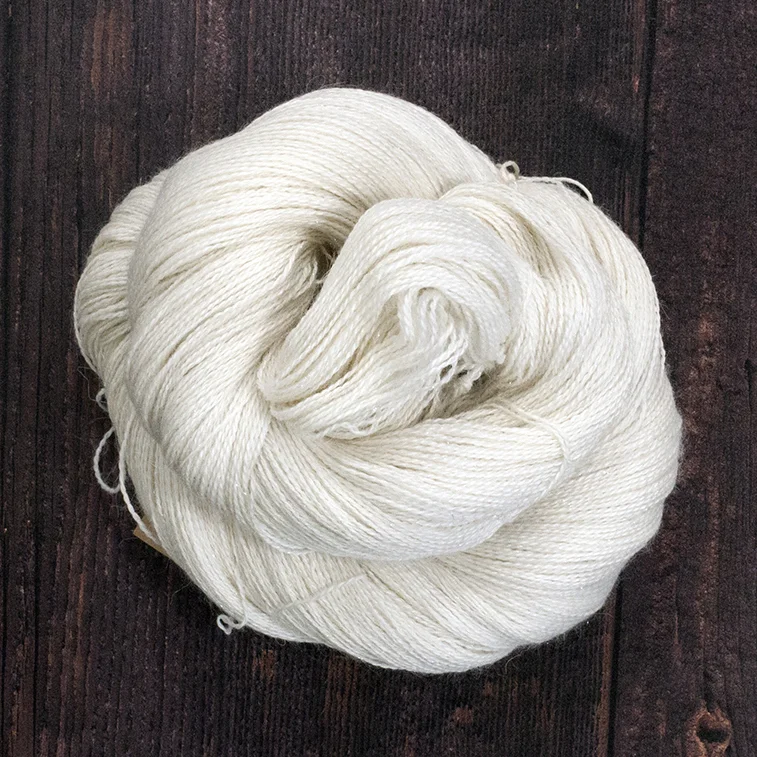Type 49036 Angel Lite Sparkle Lace 65% Baby Alpaca 20% Silk 10% Cashmere 5% Silver Stellina Sparkle 100g Hanks 800m per 100g 2/16nm