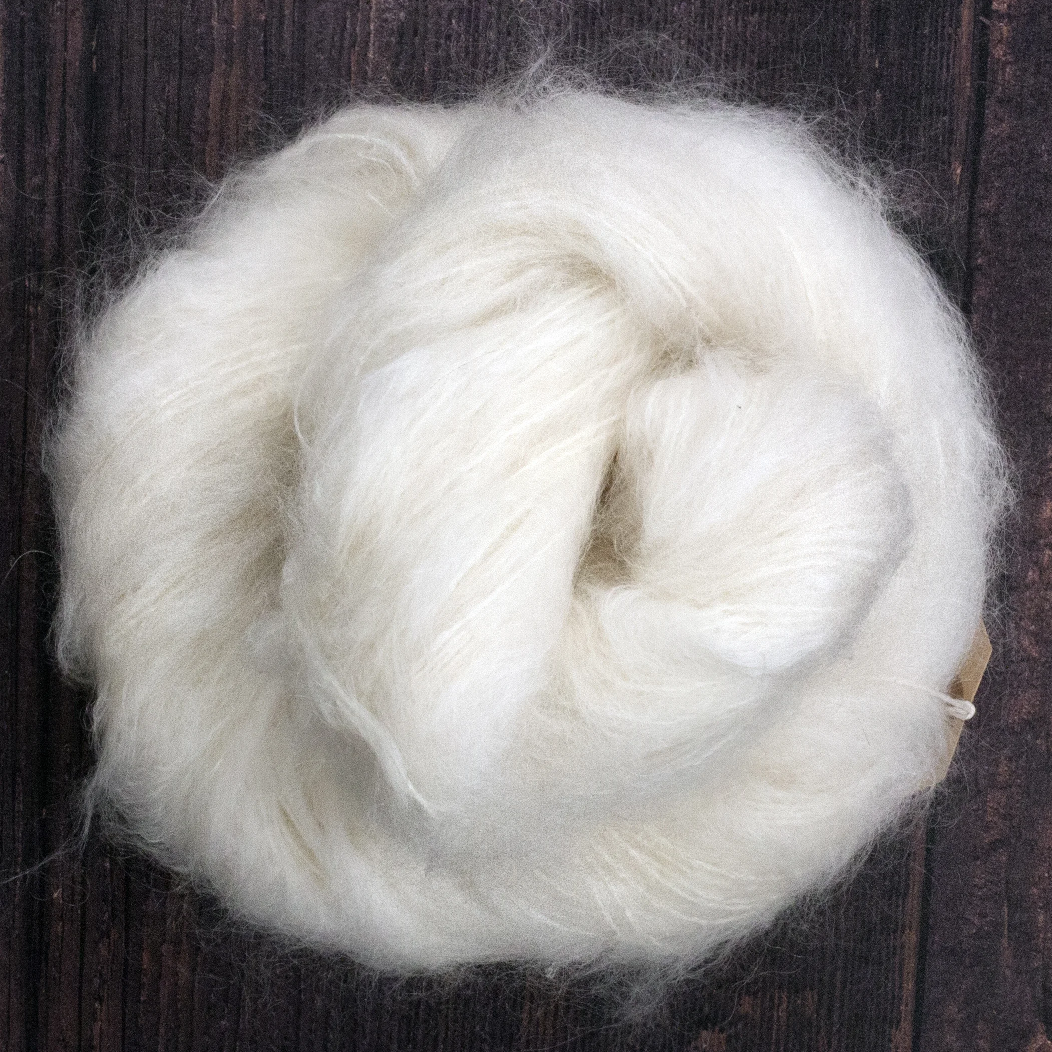 Type 49226 Kid Fluff DK 78% Kid Mohair 13% Merino 9% Nylon Brushed Singles 100g Hanks 200m per 100g 1/2nm