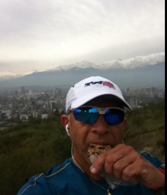 "Enjoying Clotho's Energy Granola Bars while running in the Andes in Chile..." - Alberto, Houston, TX