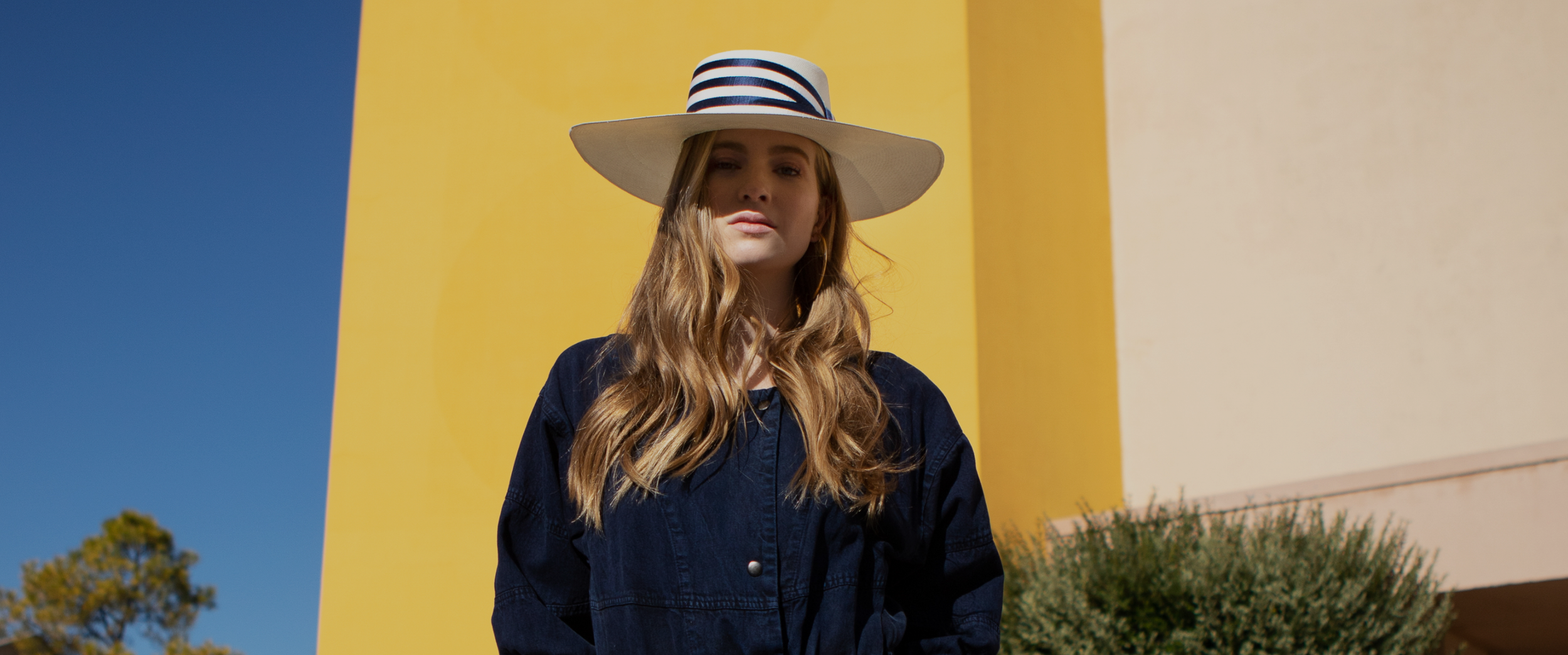 Model in Cappello Hat