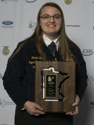 Star in Production Placement Natalie Barka Litchfield FFA Sponsor: Compeer Financial Services