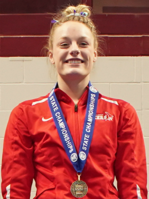 Floor Exercise Cora Okeson Detroit Lakes Photo credit: MN Prep Photo