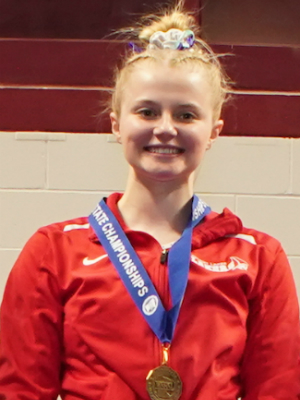 Uneven Bars Jackson Hegg Detroit Lakes Photo credit: MN Prep Photo