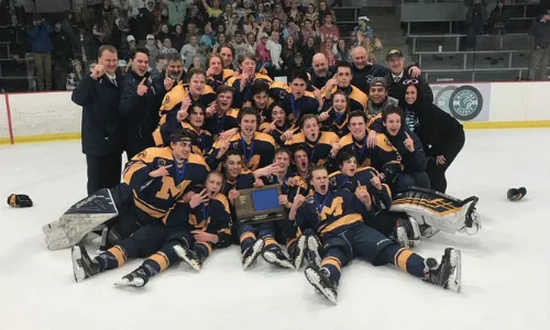 #1 Mahtomedi | Section 4A Champion Roster | Schedule / Results | Website | Media Guide Team Twitter | Athletics Twitter | School Twitter | Students Twitter | Team FB Pioneer Press Story Quarterfinal result: W, 6-0 vs. New Ulm Semifinal result: L, 2-3 (OT) vs. Greenway