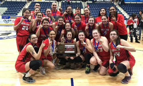 Red Lake | Section 8A Champion Roster | Schedule / Results | Website | Media Guide Team Twitter | School Twitter | Students Twitter | Team FB | School FB Bemidji Pioneer Story Quarterfinal result: 46-66 loss vs. Minneota - Box Score Consolation Semifinal result: 64-74 vs. Ada-Borup - Box Score