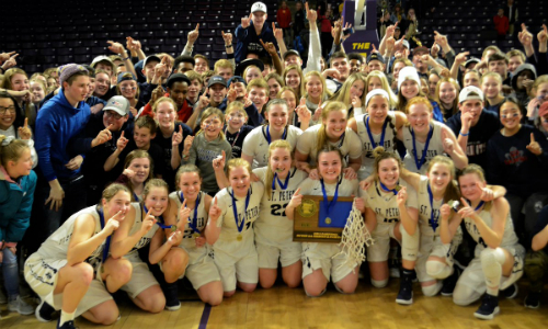 St. Peter | Section 2AA Champion Roster | Schedule / Results | Website | Media Guide Team Twitter | School Twitter | Students Twitter | Team FB | School FB Mankato Free Press Story Quarterfinal result: L, 37-56 vs. Minnehaha Academy Consolation Semifinal result: 59-64 vs. Holy Family - Box Score