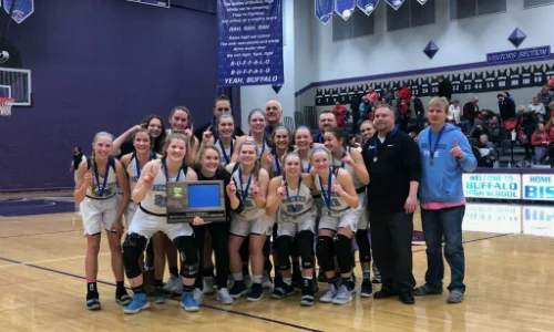 #3 Becker | Section 5AAA Champion Roster | Schedule / Results | Website | Media Guide Team Twitter | School Twitter | Students Twitter | Team FB | School FB Quarterfinal result: W, 68-67 vs. Marshall Semifinal result: 68-66 win vs Robinsdale Cooper - Box Score | Star Tribune Story