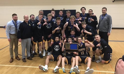 #5 Mahtomedi | Section 4AAA Champion Roster | Schedule / Results | Website | Media Guide Team Twitter | School Twitter | Students Twitter | Basketball FB | School FB White Bear Press Story Quarterfinal result: 63-68 loss vs. Princeton - BOX SCORE Consolation Semifinal result: 87-49 win vs. Bemidji - BOX SCORE Consolation Championship result: 73-80 loss vs Holy Angels - BOX SCORE