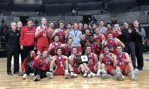 #5 Lakeville North | Section 1AAAA Champion Roster | Schedule / Results | Website | Media Guide Team Twitter | School Twitter | Students Twitter | Team FB | School FB Quarterfinal result: 73-48 win vs. Eden Prairie - BOX SCORE - KDHL Radio Story Semifinal result: 47-45 win vs. Park Center - BOX SCORE Championship result: 40-55 loss vs Hopkins - BOX SCORE