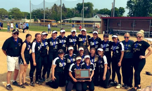 #3 East Ridge | Section 3AAAA Champion Roster | Schedule / Results | Website | Media Guide Team Twitter | School Twitter | Students Twitter | Team FB | School FB Quarterfinal Result: W, 5-1 vs. Eden Prairie Semifinal Result: L, 2-4 vs. Maple Grove