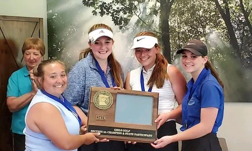 Janesville-Waldorf-Pemberton | Section 2A Champion State Tournament Roster: Dani Gerdts (SO) , Kirsten Thell (FR) , Kiya Erler (SO) , Taylor Rinehart (SO) Team Twitter | School Twitter | Students Twitter | Team FB | School FB