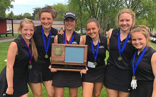 Brainerd | Section 8AAA Champion State Tournament Roster: Abby Pohlkamp (SR) , Alexis Menghini (SR) , Anna Krieger (SO) , Ellie Bymark (SR) , Izzy Olson (FR) , Katie Foley (FR) Team Twitter | School Twitter | Students Twitter | Team FB | School FB