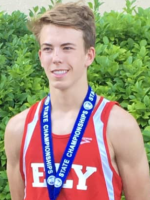 2018-19 MN Track & Field 800 Meter Run Luke Olson Ely Photo credit: The Ely Echo