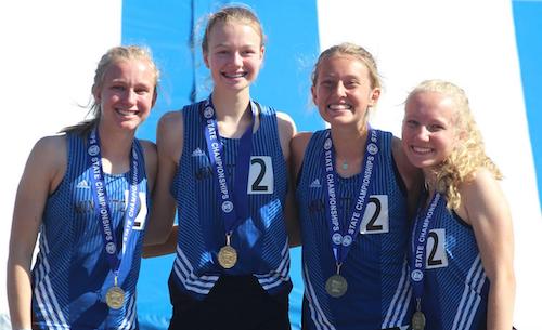2018-19 MN Track & Field 4X800 Meter Relay Minnetonka - Annalise Johnson, Kylie Melz, Anna Wander & Kate LeBlanc