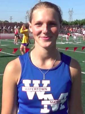 2018-19 MN Track & Field 100 Meter Hurdles Ailsa Gilbert Watertown-Mayer