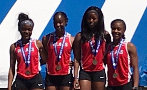 2018-19 MN Track & Field 4X100 Meter Relay North (St. Paul) - Colette Anigbogu, Tamia Horton, Shaliciah Jones & Brianna Parsons