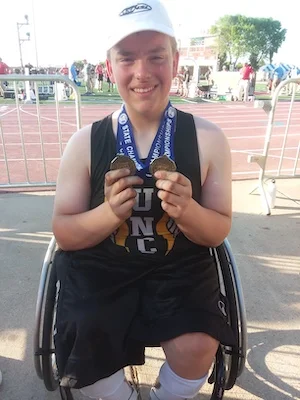 2018-19 MN Track & Field 3200 Meter Dash Wheelchair Tyler Shepersky United North Central Warriors