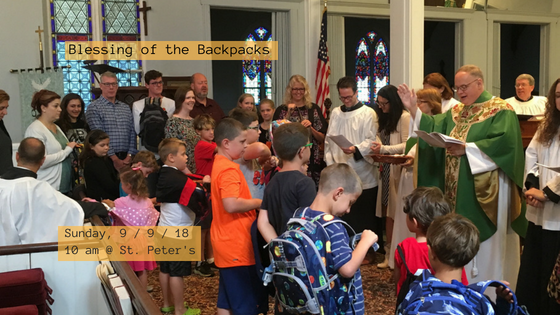 Blessing of the Backpacks