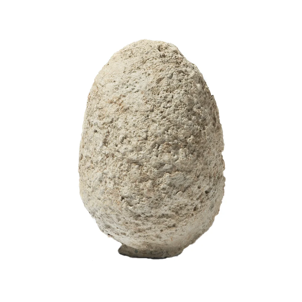 Egg-Shaped Garden Stone with Copper Tubing Option