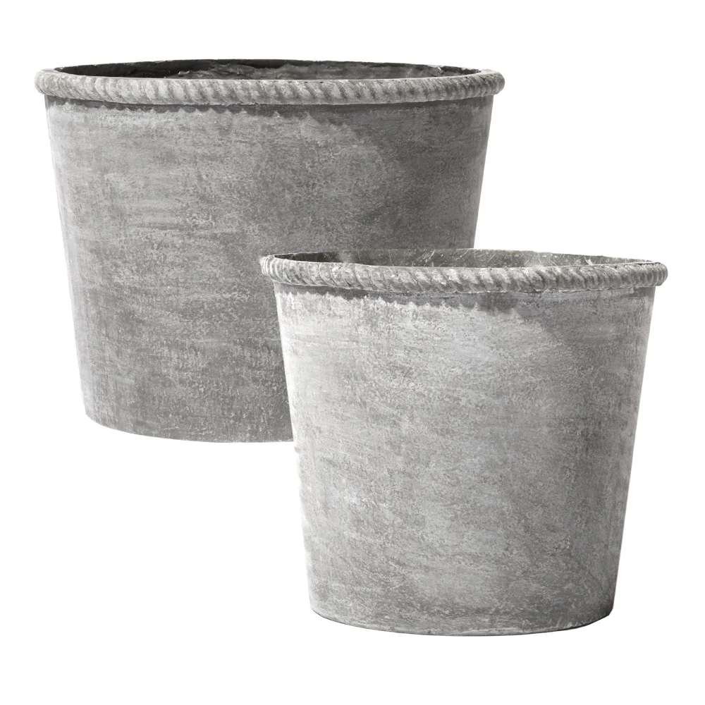 Florentine Rope-Edged Cylinder Planter
