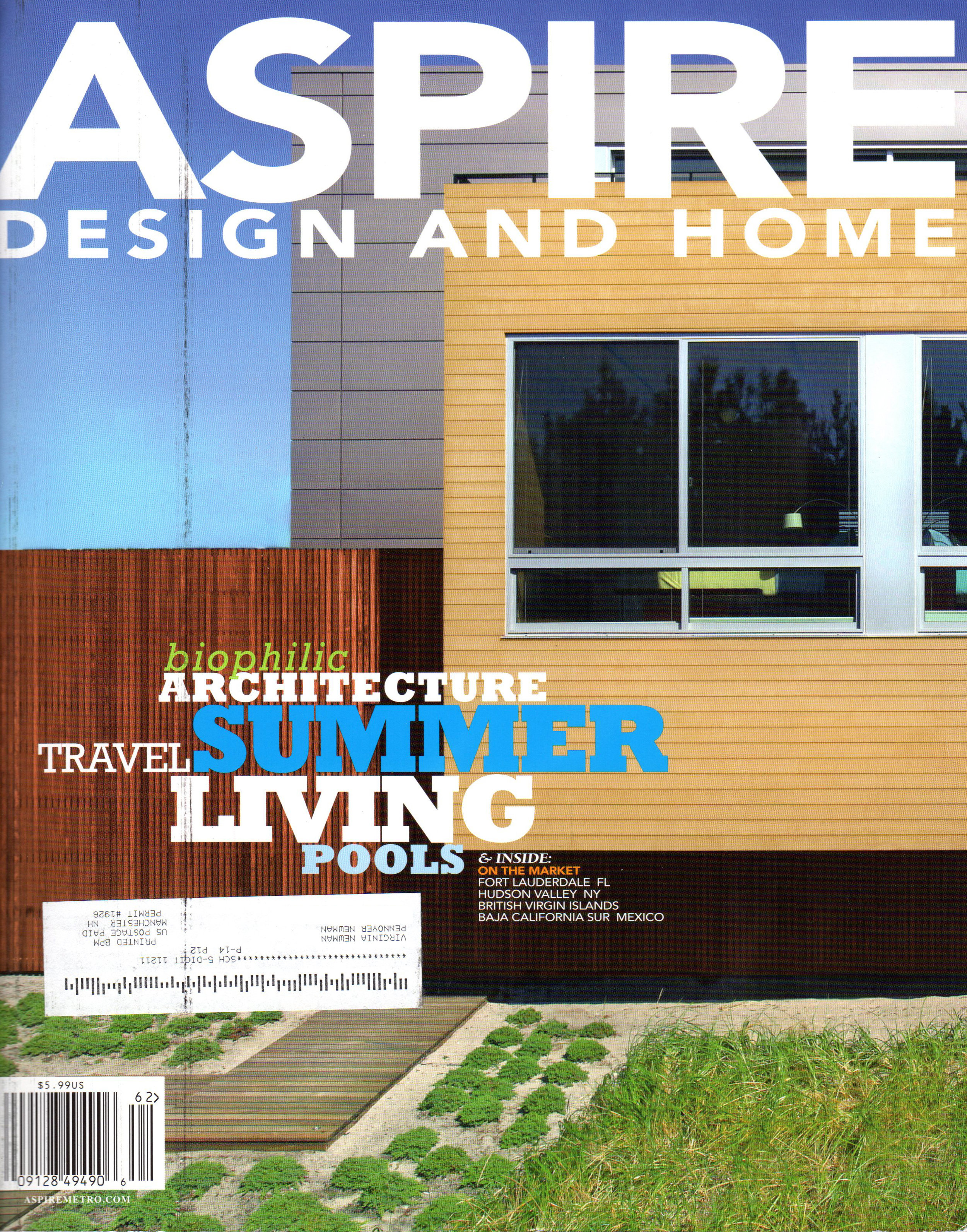 Pennoyer Newman in Aspire Design and Home Magazine