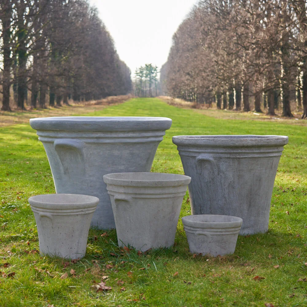 Contemporary Planter with Inset Handles  Pennoyer Newman