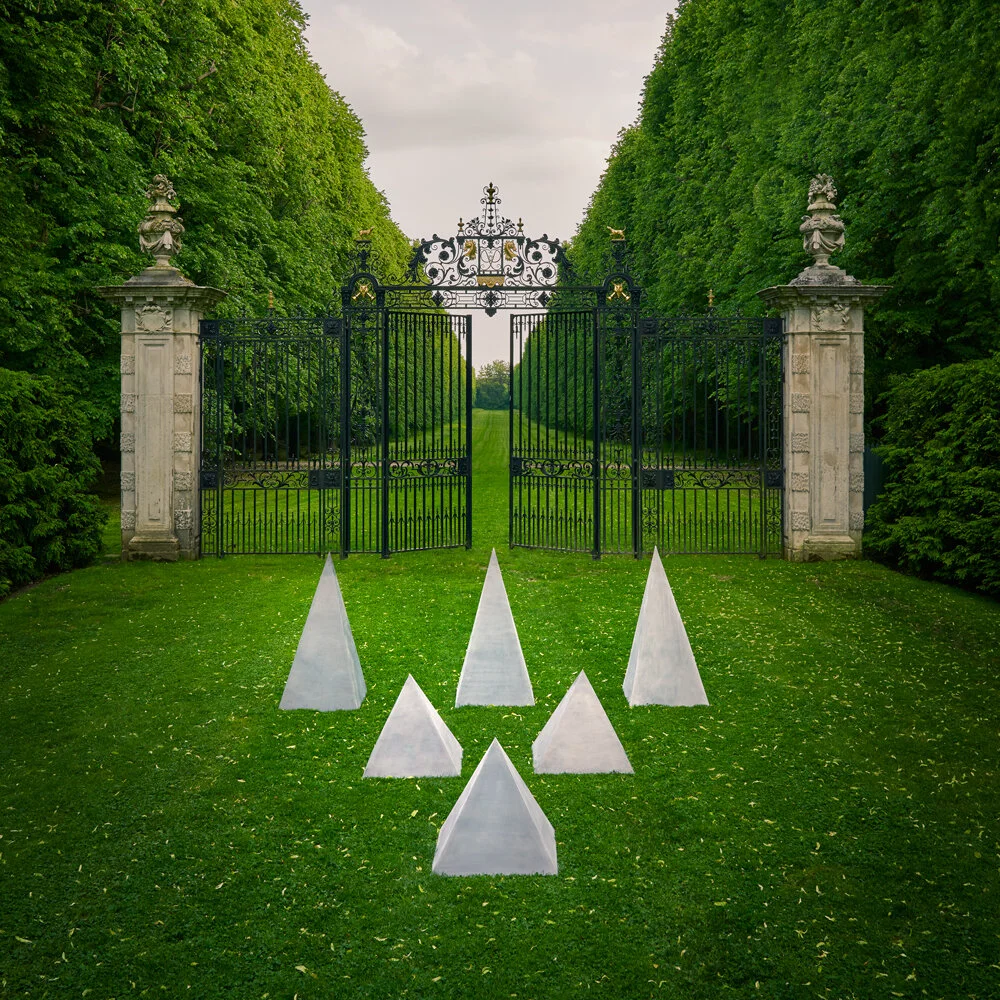 garden pyramids in situ.jpg