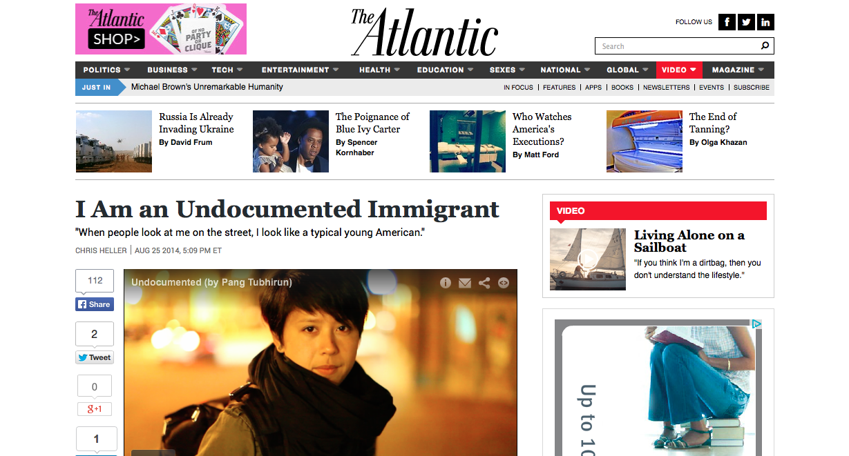  Editor's pick on The Atlantic, August 25, 2014 