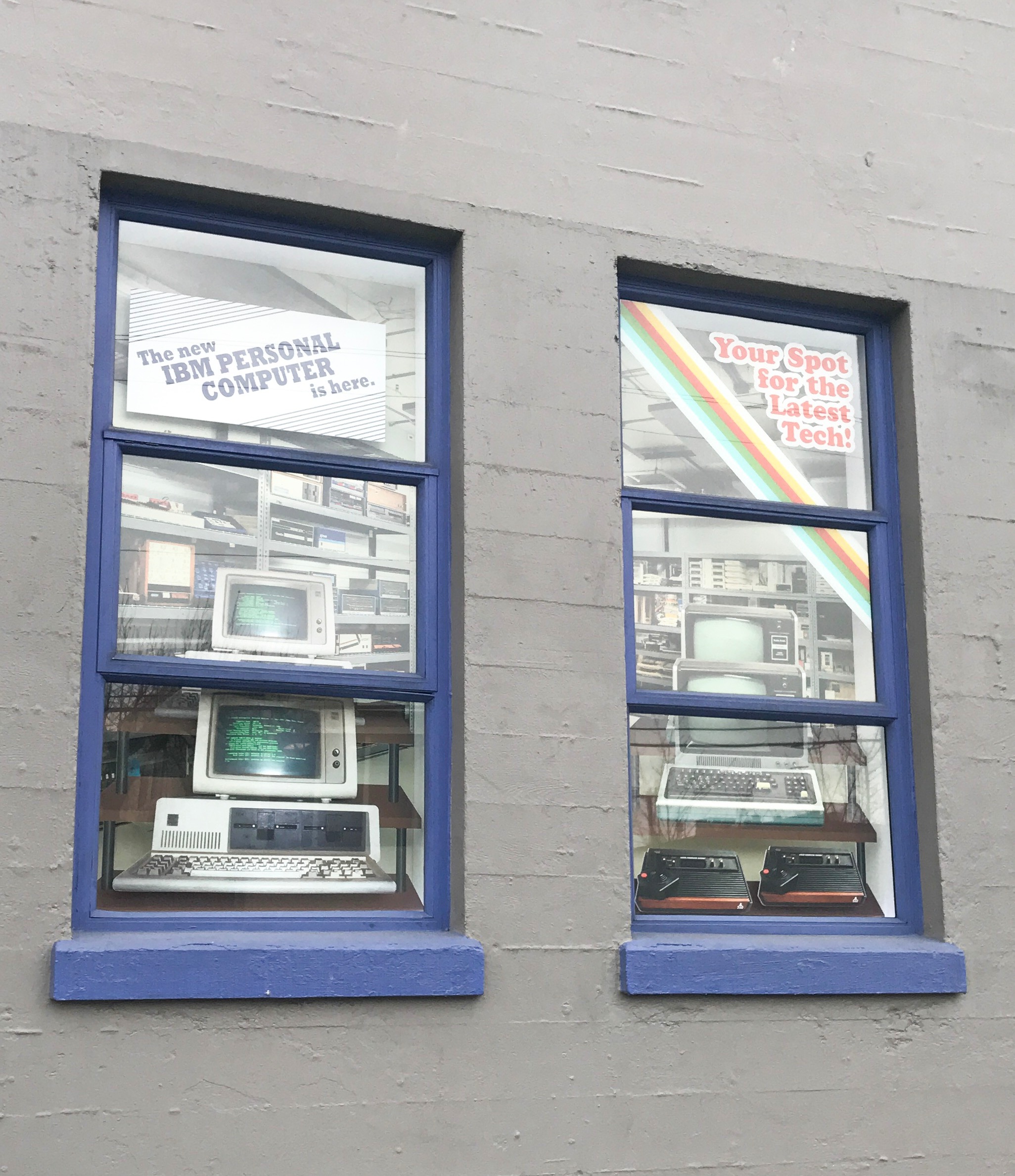 Retro Tech Window Display