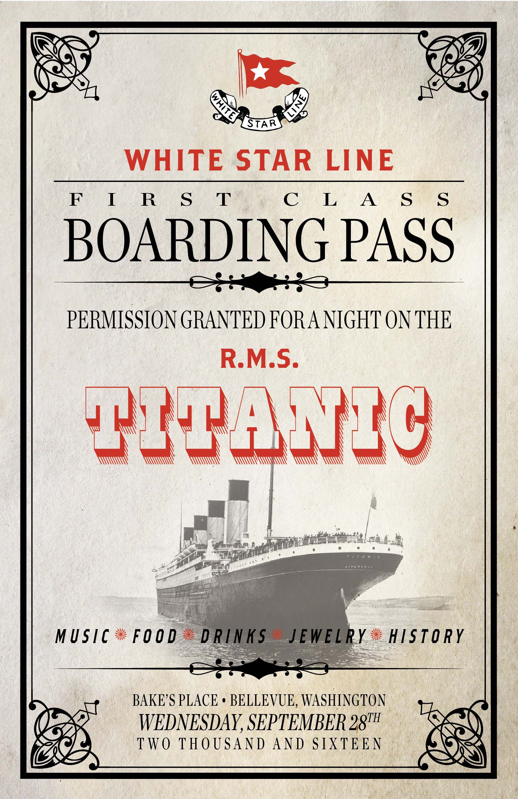 Titanic Event Invitation 2016