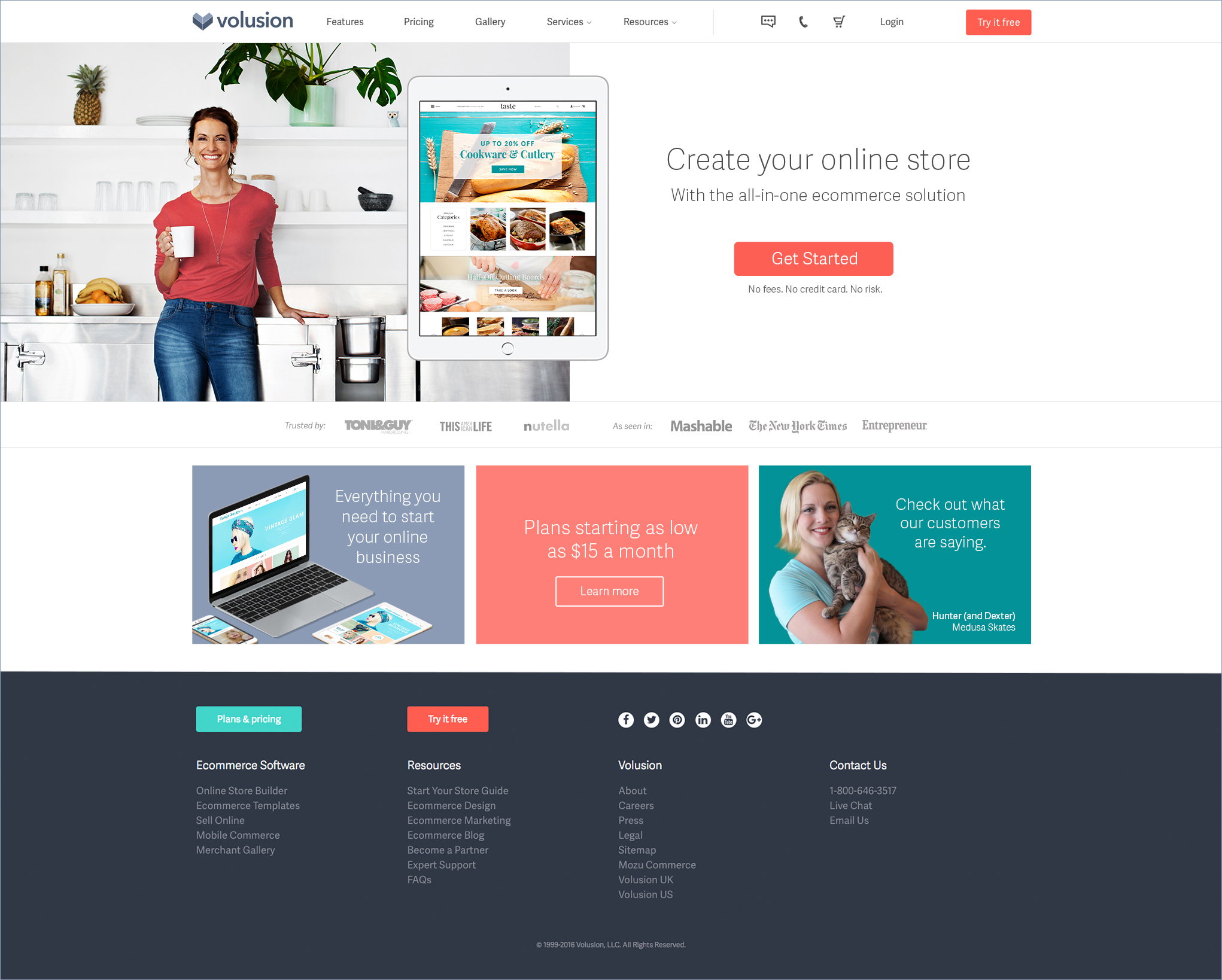 Short form homepage