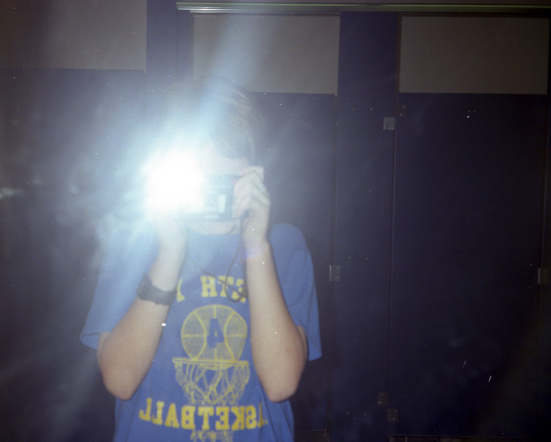 Pushing the boundaries of selfies back in the mid 80s.