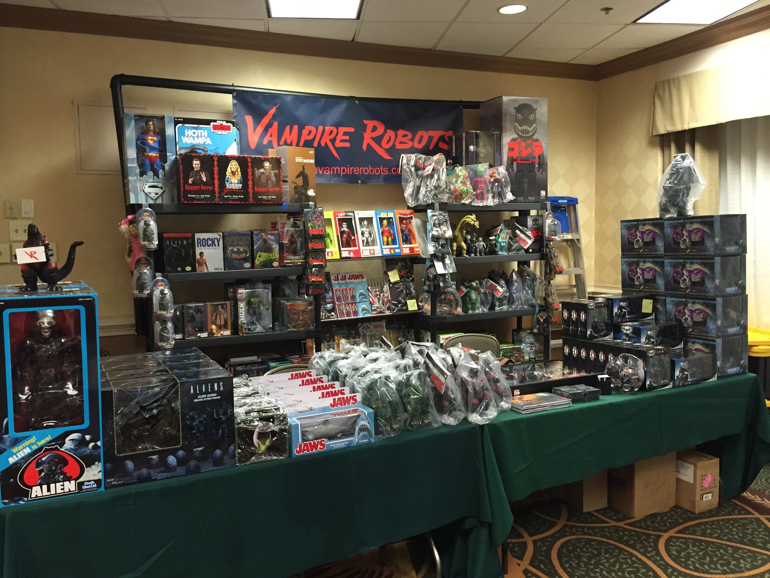 Here's the vampire robots set up at Monster Mania XXXI 