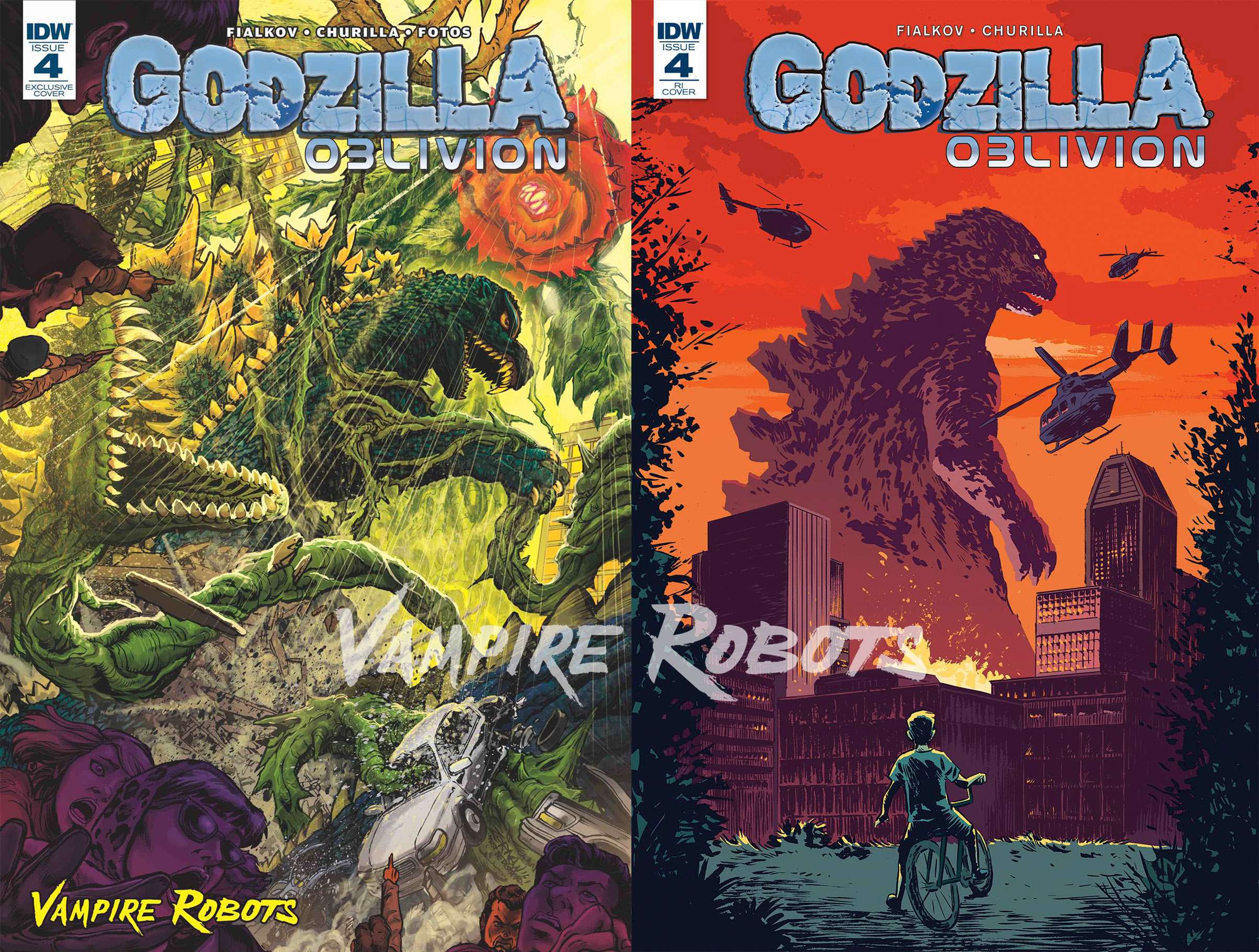 SURPRISE! We're going to have TWO GODZILLA OBLIVION #4 covers for G-fest. What the hell is happening exactly? Read more below! 