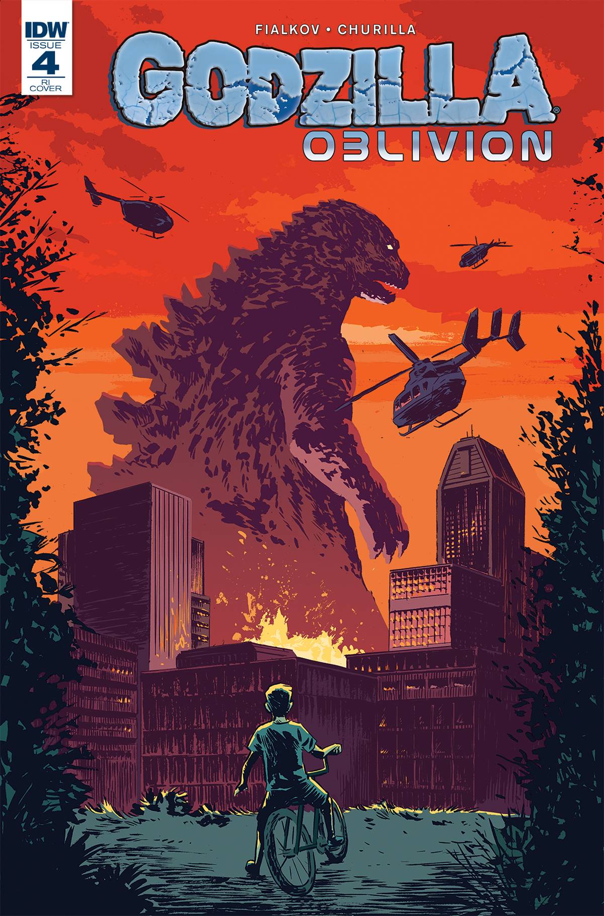 GODZILLA OBLIVION #4 Michael Walsh Variant Cover