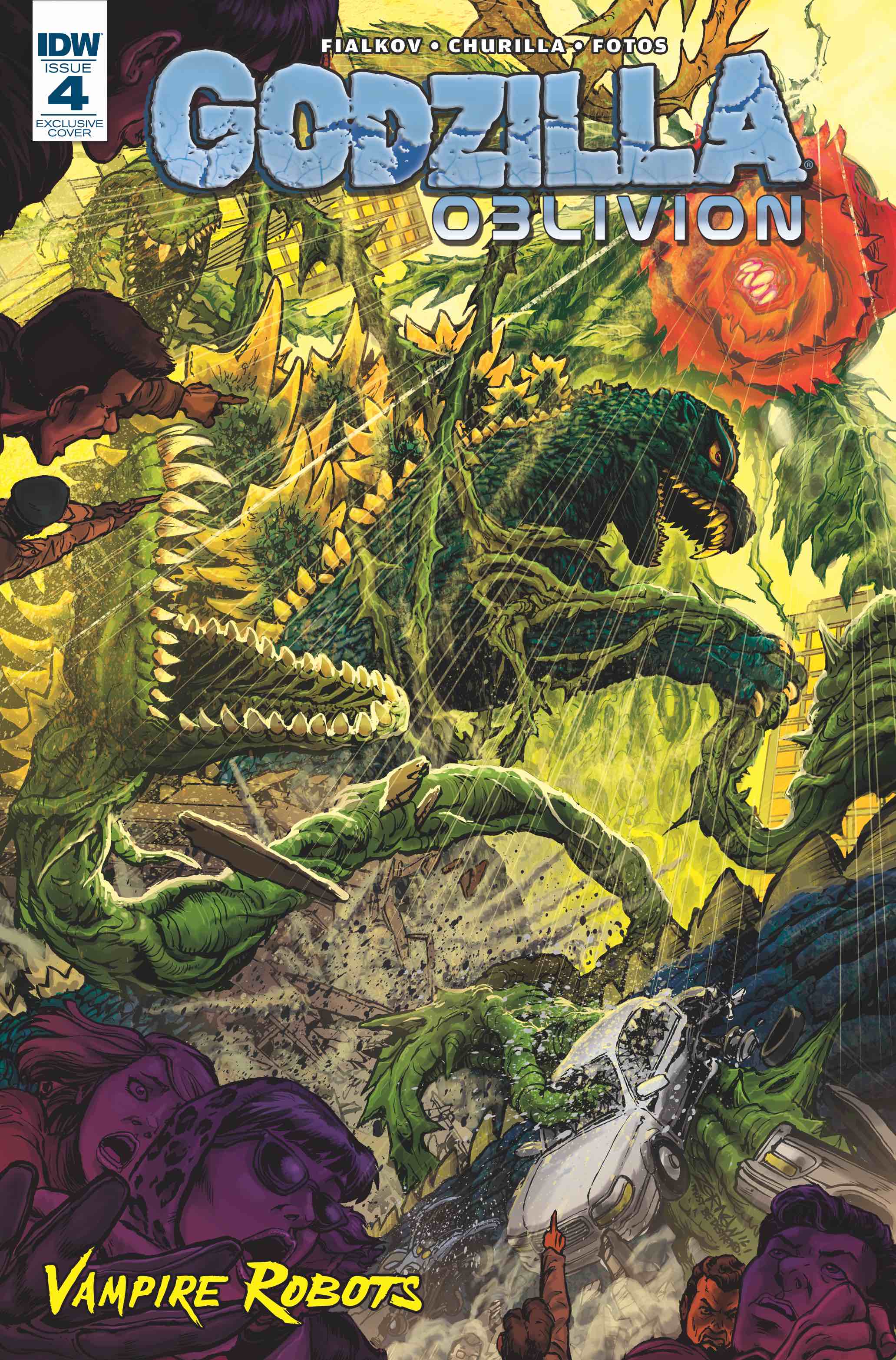 GODZILLA OBLIVION #4 Vampire Robots Exclusive Cover, art by Jeff Zornow