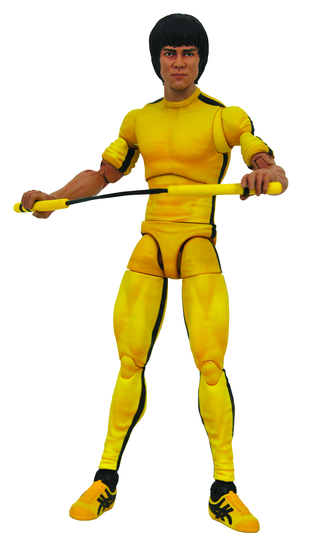 6" Bruce Lee Yellow Track Suit Action Figure Toy Doll Bandai Kid Gift Movable UK