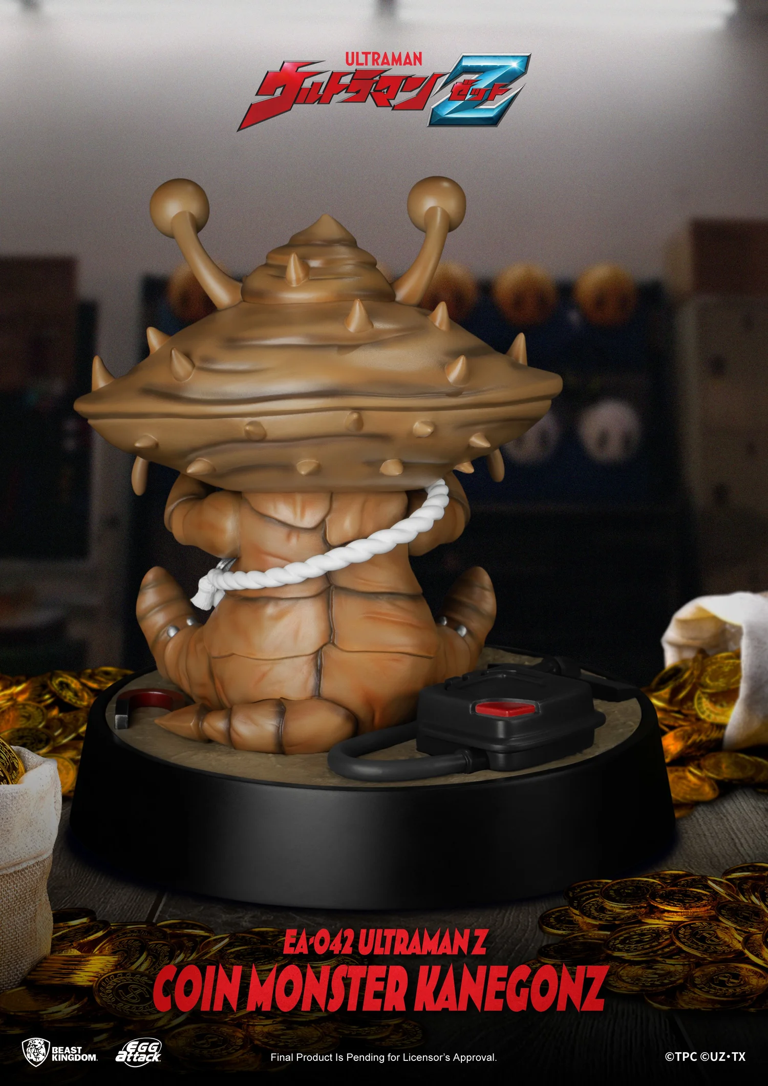 Ultraman Z Coin Monster Kanegon Statue by Beast Kingdom Ltd