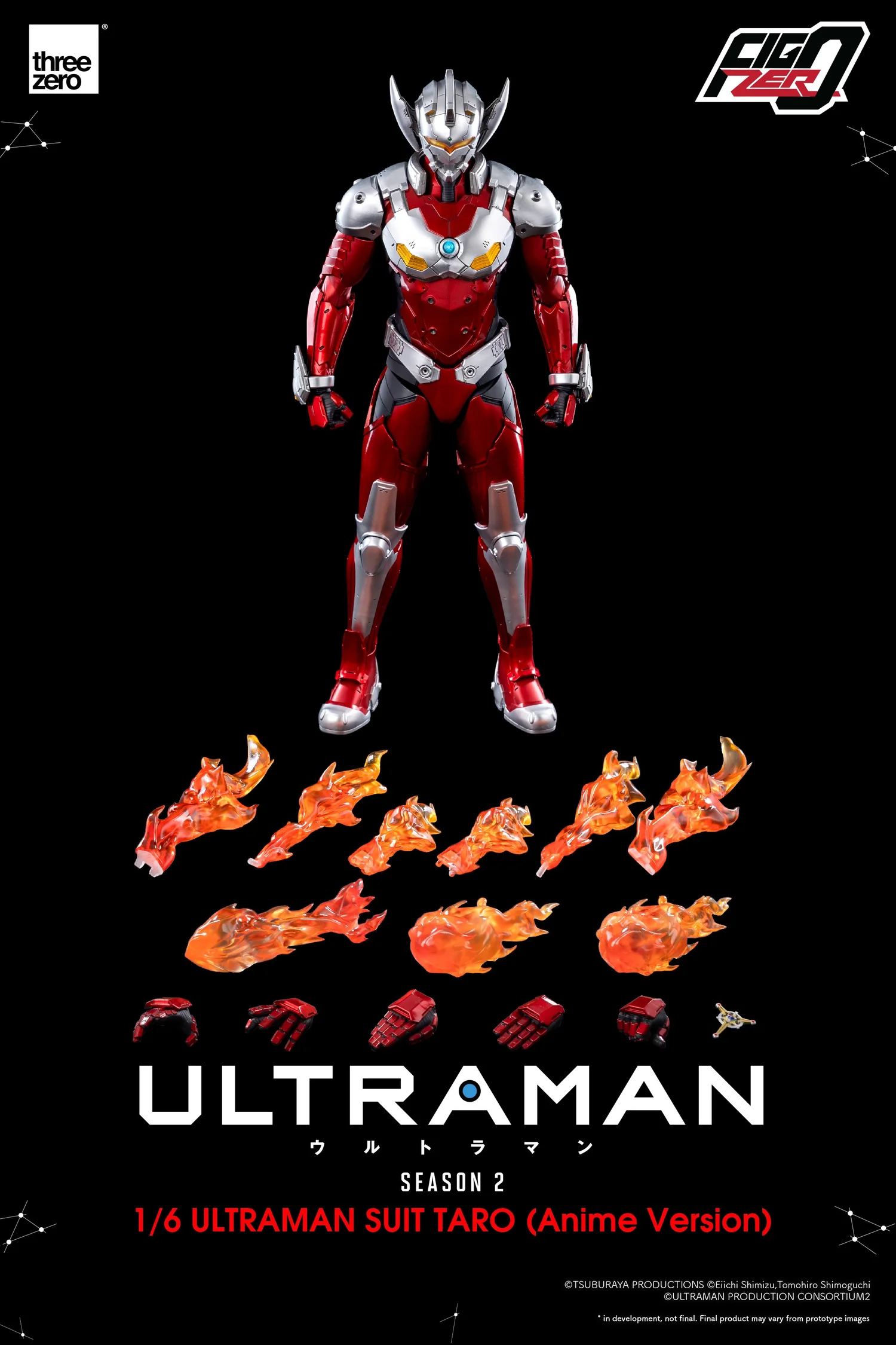 Figzero Ultraman Taro Anime Version 1/6th Figure by ThreeZero
