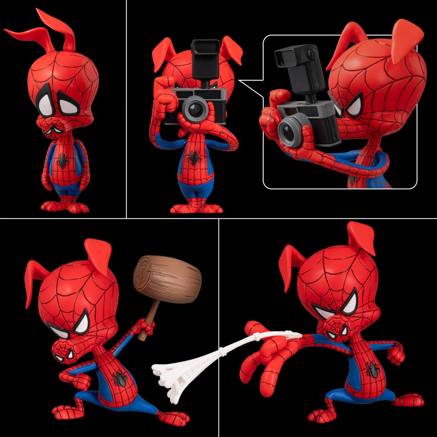Spiderman Into The Spiderverse Spider Gwen & Spider Ham Figures by