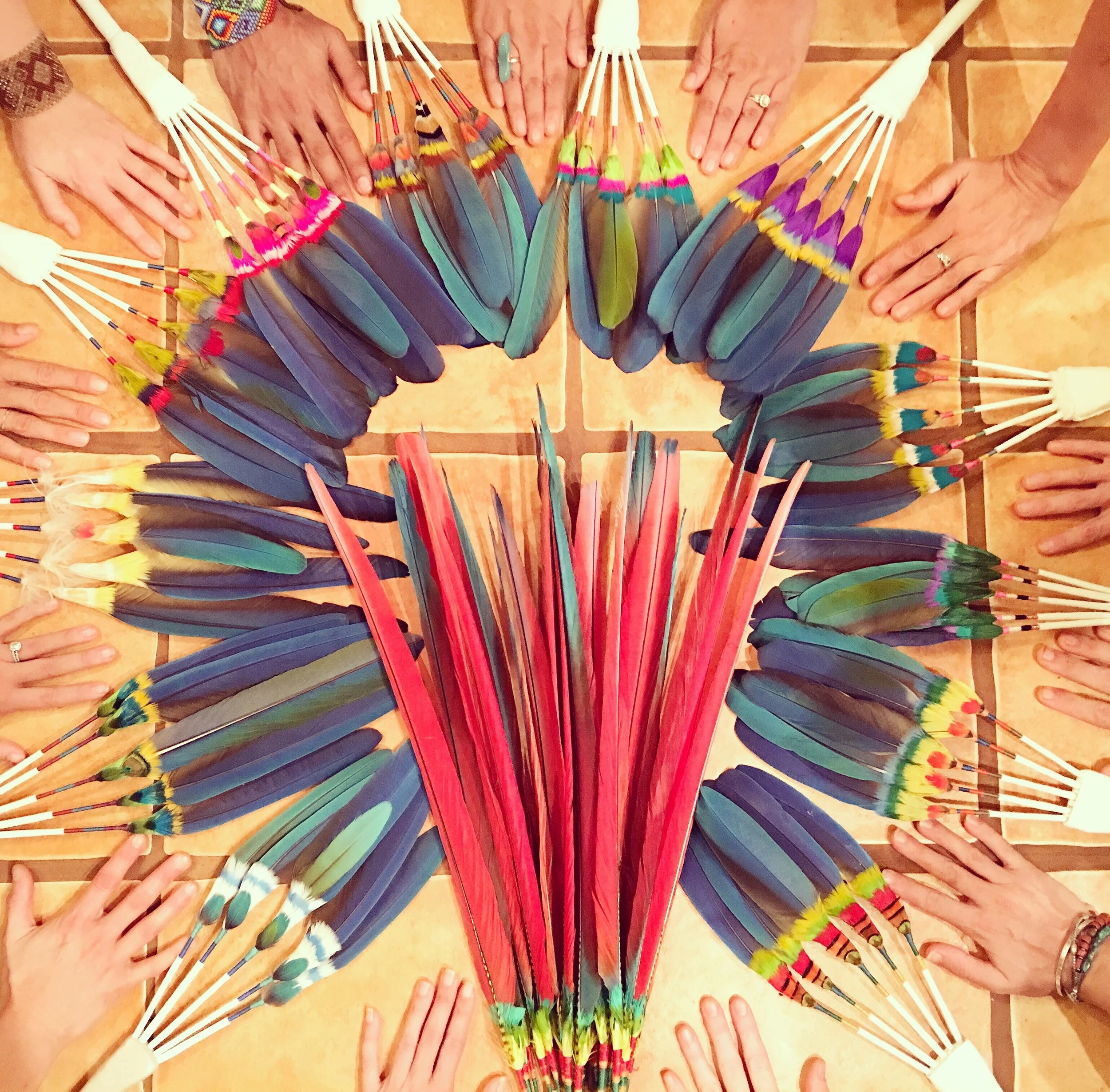 PRAYER FAN MAKING CEREMONY
