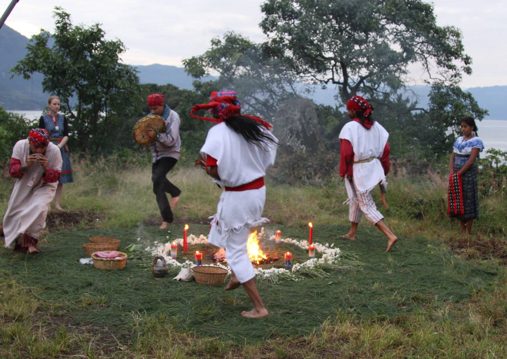 Mayan Fire Ceremony at Lake Atitlan