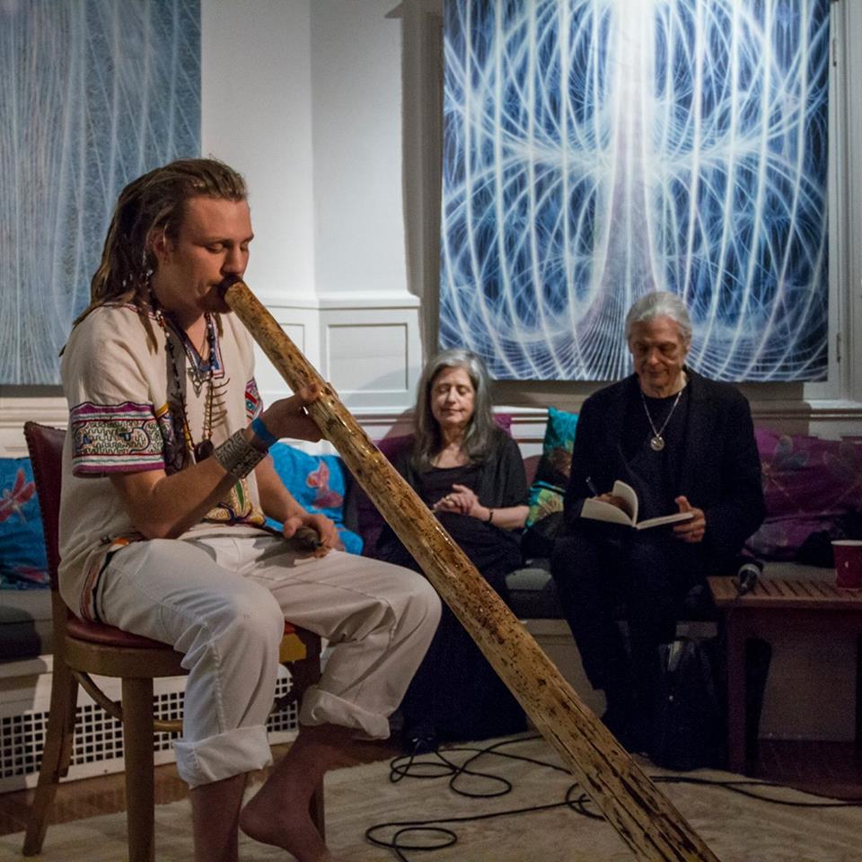 Jerry Walsh performing at Alex Grey's Chapel of Sacred Mirrors (Full Moon 2015)
