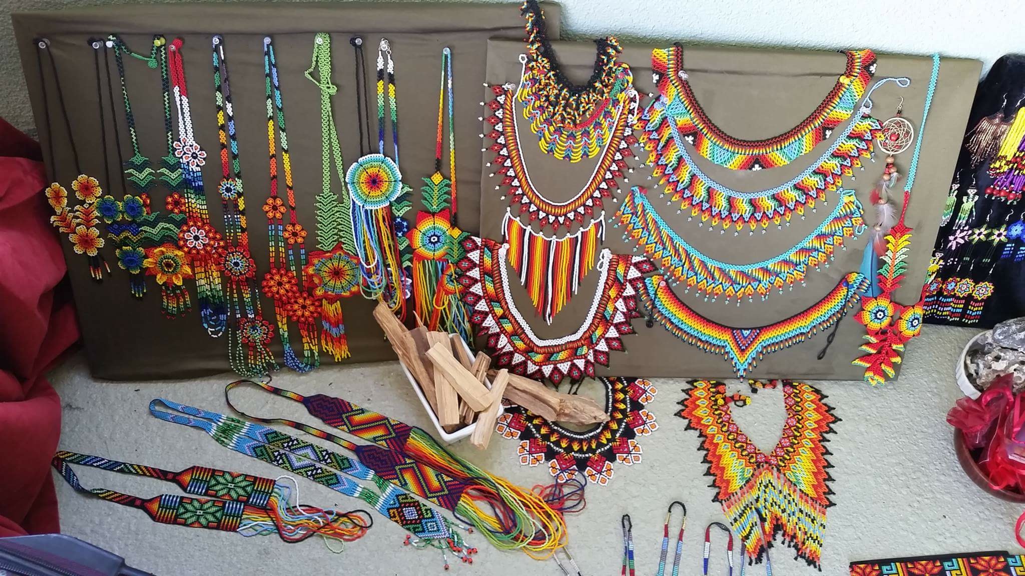 Colombian beadwork jewelry