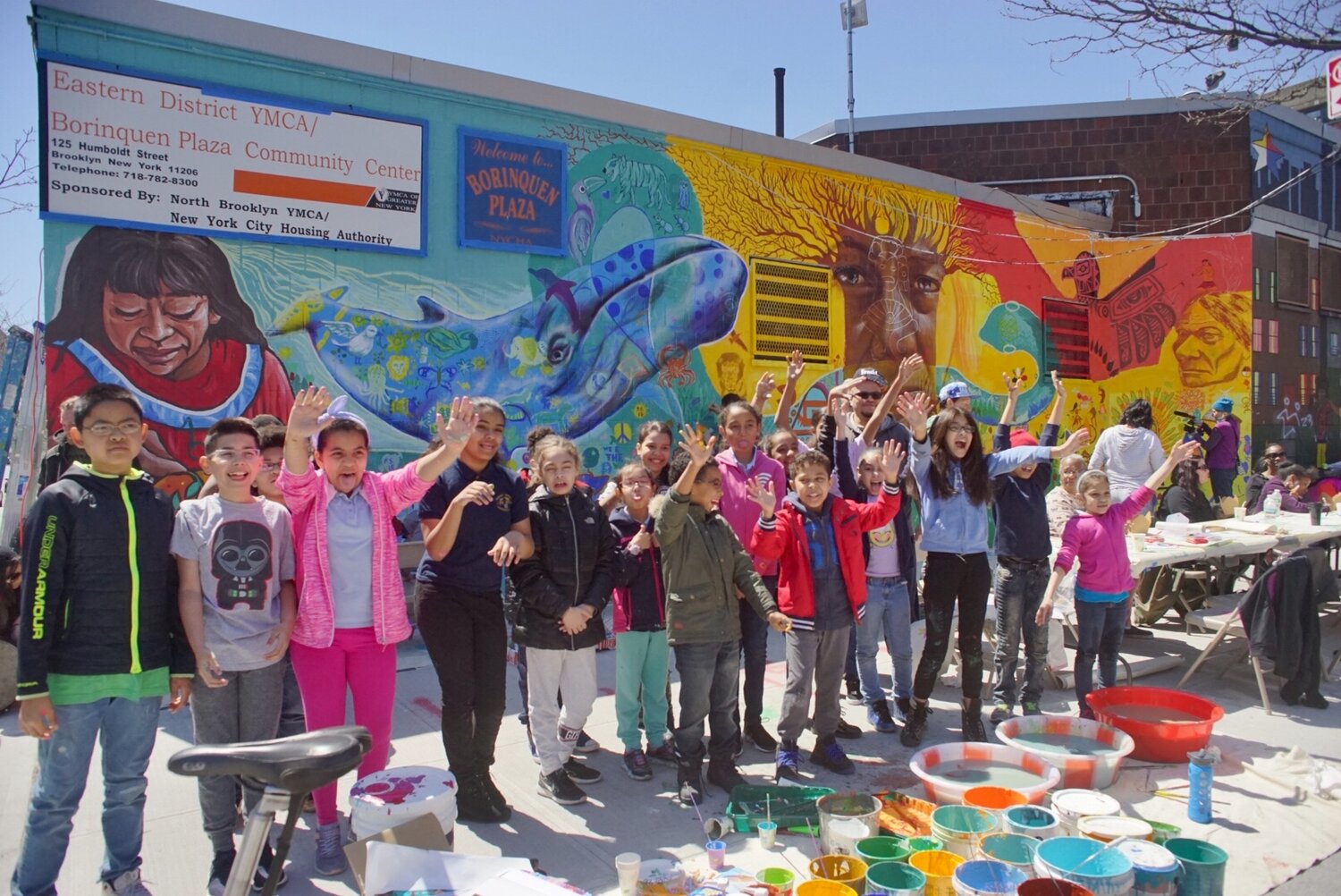 Craig Anthony Miller, public art, community mural, Bushwick, Graham Ave. Business Improvement District