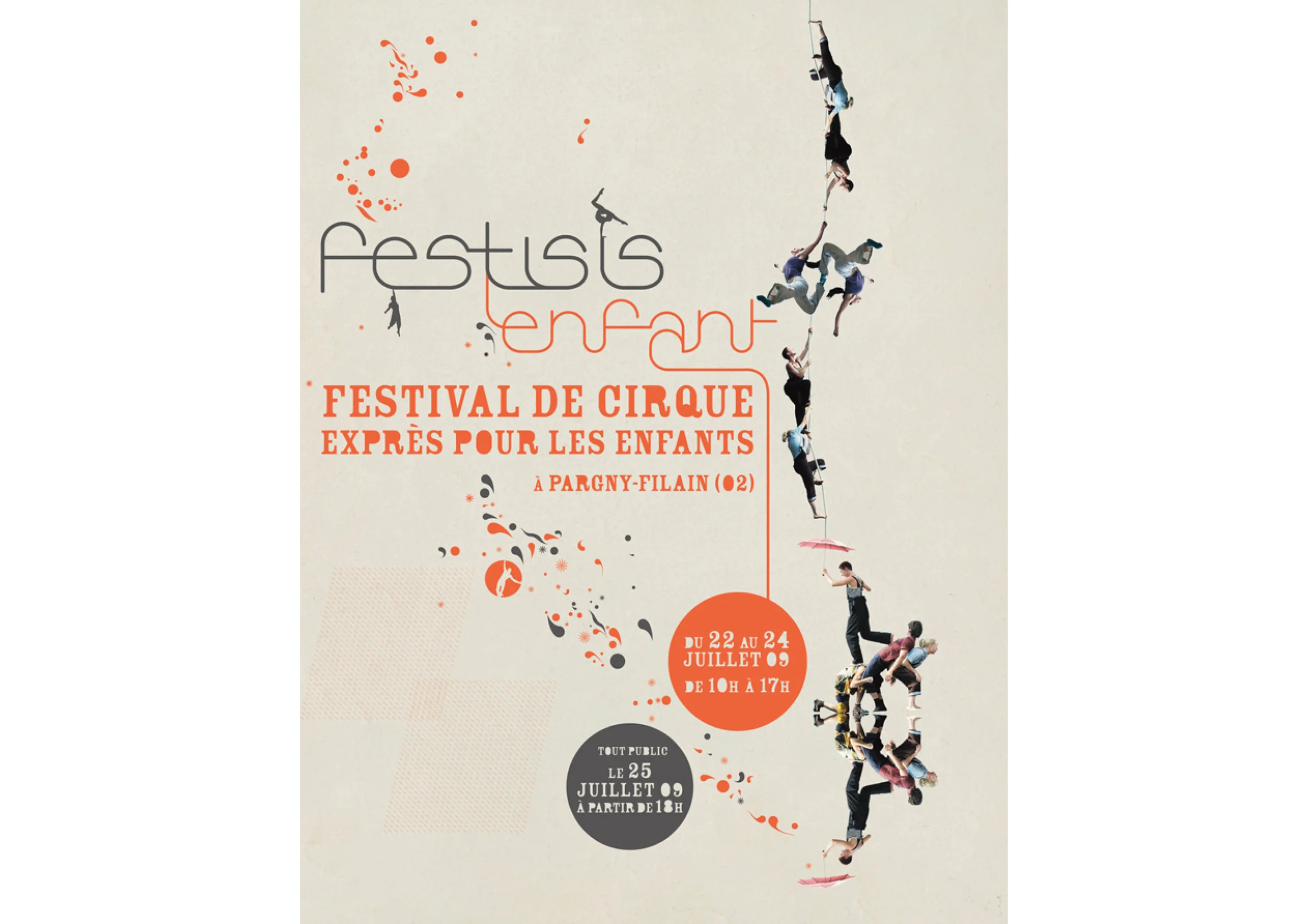Poster for a french Circus Festival