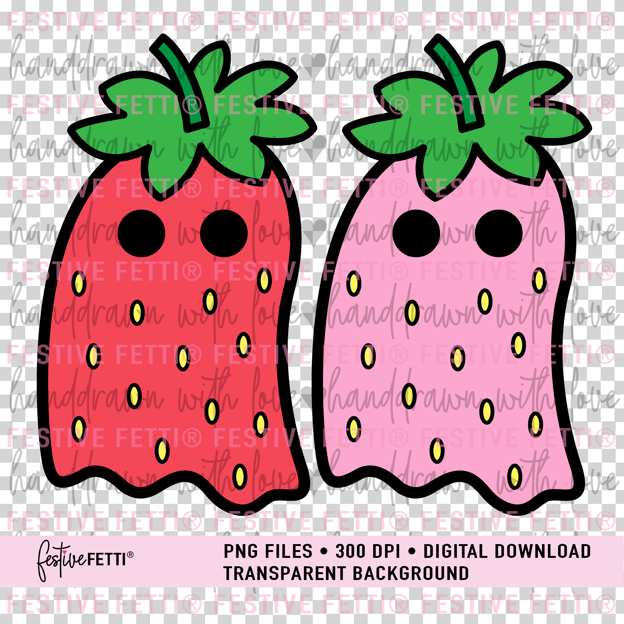 clip art transparent berry ghost.png