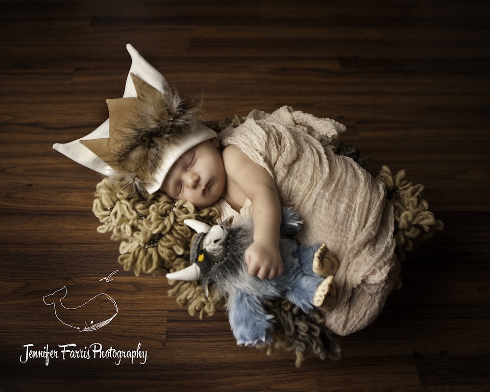 Where the Wild Things Are Themed Newborn Photo Session with Bernard | Jennifer Farris Photography | as seen on GiggleHearts.com 